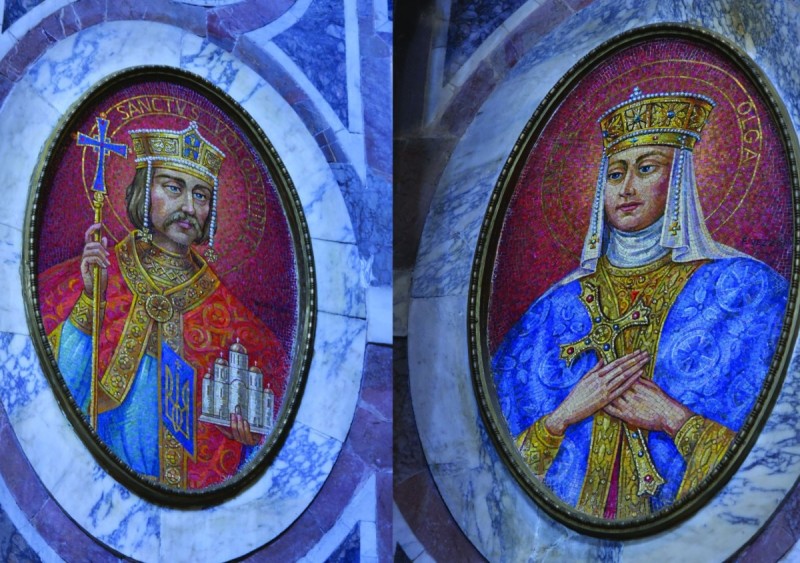 Папа Римський Іван Павло II посвятив мозаїки св. Володимира і Ольги в Соборі святого Петра