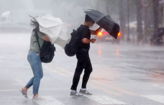 Rainy season revisits South Korea